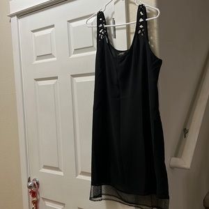 Nicole black sheath dress sz 14